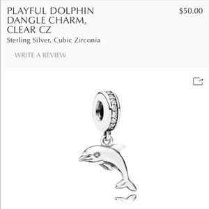 Pandora dolphin charm